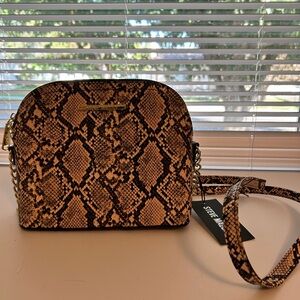 Steve Madden Dome Style Crossbody Purse Snakeskin print